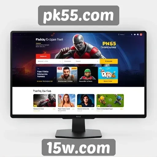 Explorando a interface do usuário no pk55.com